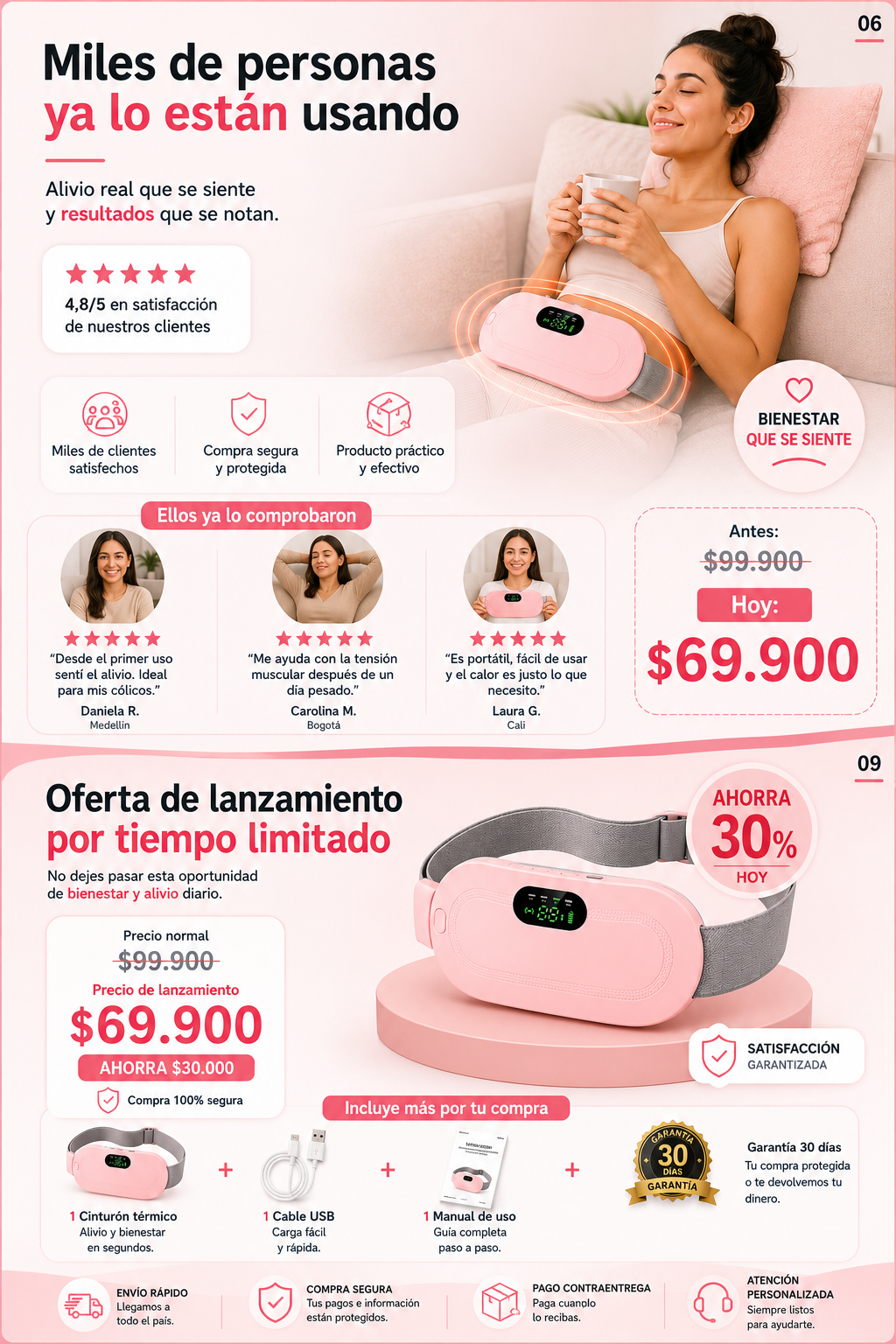 Cinturon para colicos