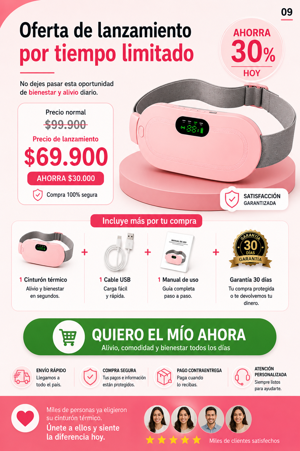 Cinturon para colicos